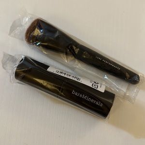 Bare Minerals Luxe Performance Brush and Retractable Core Coverage Brush NEW